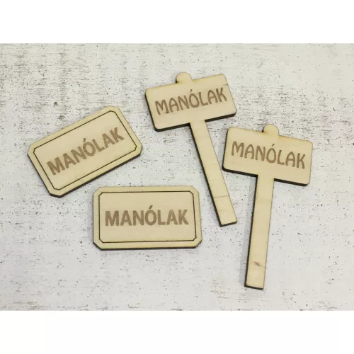 Natúr fa - Manólak kellékek 4db/csomag