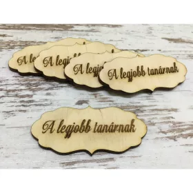   Natúr fa - "A legjobb tanárnak" fodros tábla 5db/csomag