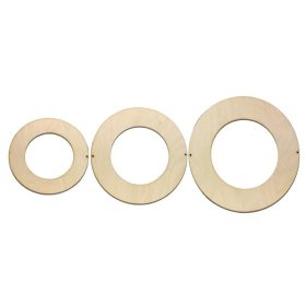 Natúr fa - Felfűzhető koszorú szett 3db/csomag