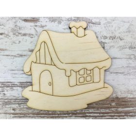 Natúr fa - Havas házikó 10cm