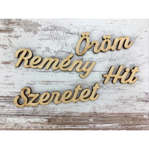 Natúr fa - Adventi szavak: hit, remény, szeretet, öröm 4db/csomag