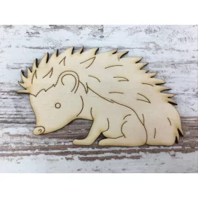 Natúr fa - Erdei süni 6x9,5cm