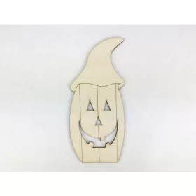 Natúr fa - Sapkás halloween tök 15cm