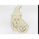Natúr fa - Sapkás halloween tökök 15cm