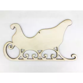 Natúr fa - Szánkó nagy 14x24cm