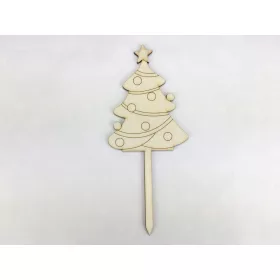 Natúr fa - Beszúrós fenyő 18cm