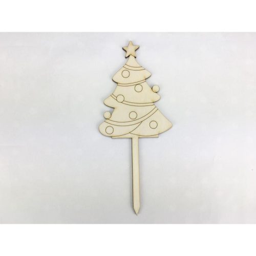 Natúr fa - Beszúrós fenyő 18cm