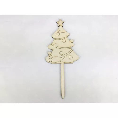 Natúr fa - Beszúrós fenyő 18cm