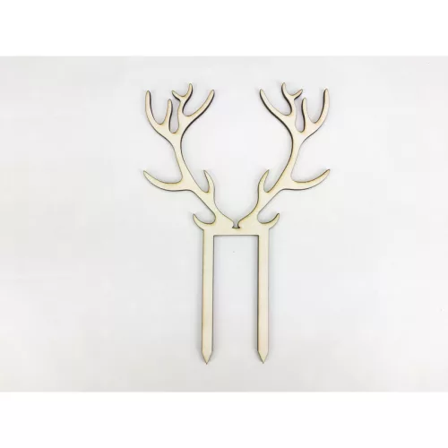 Natúr fa - Beszúrós agancs 18cm