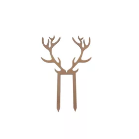 Natúr fa - Beszúrós agancs 18cm bronz