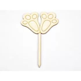 Natúr fa - Beszúrós nyuszi tappancs 15cm