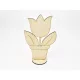 Natúr fa -  Talpas cserepes tulipán 19cm