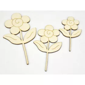 Natúr fa - Virág szett 3 méret 3db/csomag