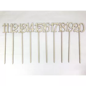Natúr fa - Beszúrható számok 11-20-ig 26cm