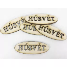   Natúr fa - "Húsvét" ovál tábla 3x8cm 5db/csomag