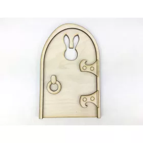 Natúr fa - Nyuszi ajtó "Füles" 9x14cm