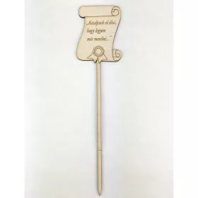 Natúr fa - Beszúrós pergament "Kezdjetek el..."