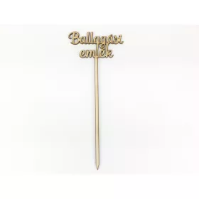   Natúr fa - Beszúrós " Ballagási emlék" felirat 24,5cm