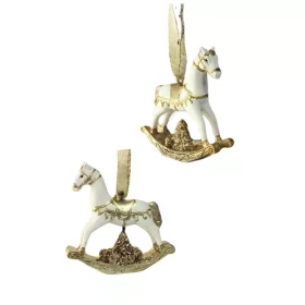 1db Glitteres hintaló akasztóval (2 féle)