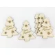 Natúr fa - "Boldog Karácsonyt" fenyő 8cm 5db/csomag
