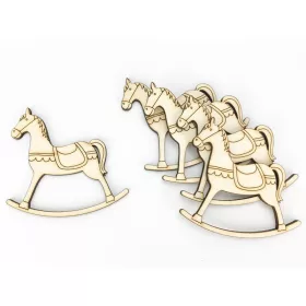 Natúr fa - Rajzos hintaló 5db/csomag