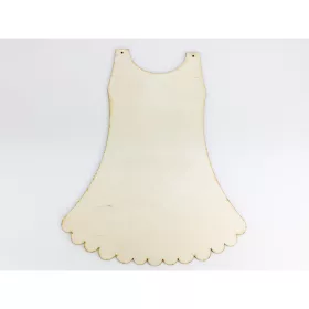 Natúr fa - Bébi kislány ruha 24x30cm