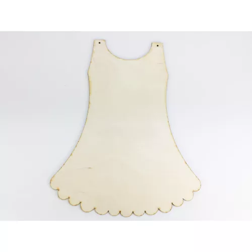 Natúr fa - Bébi kislány ruha 24x30cm