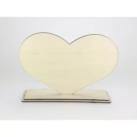 Natúr fa - Talpas szív 18x24cm