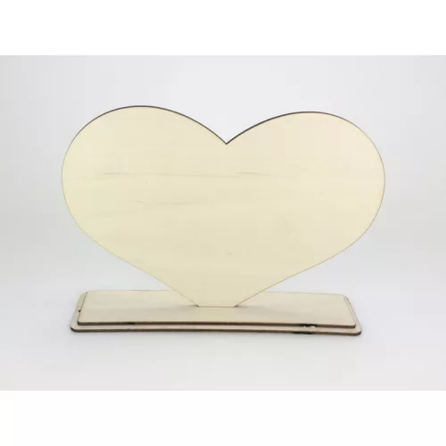 Natúr fa - Talpas szív 18x24cm