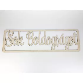 Natúr fa - "Sok boldogságot" tábla 74cm