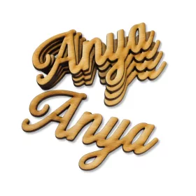 Natúr fa - Anya felirat 10cm 5db/csomag
