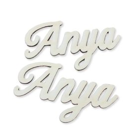 Natúr fa - Anya felirat - fehér 10cm 2db/csomag