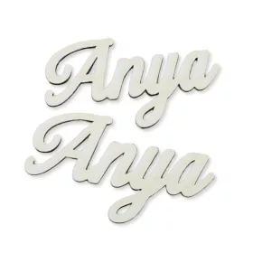 Natúr fa - Anya felirat - fehér 10cm 2db/csomag