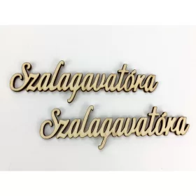   Natúr fa - " Szalagavatóra " felirat 4,3x14,5cm 2db/csomag