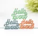 Pasztell színek "Helló Tavasz" feliratok 4,3x6cm 3db/csomag