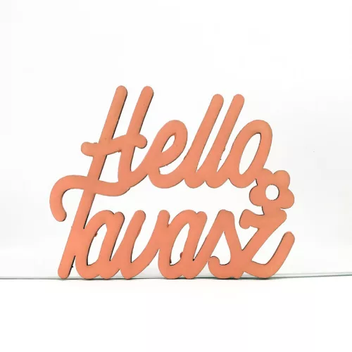 Lazac "Helló Tavasz" felirat 8,5x11cm