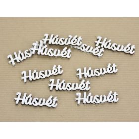 "Húsvét" felirat fehér 1x4cm 10db/csomag