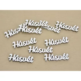 "Húsvét" felirat fehér 1x4cm 10db/csomag
