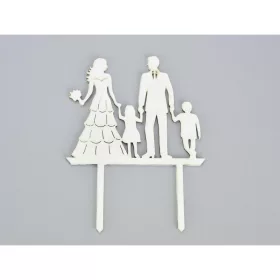 Fa - Tortadísz esküvő gyerekekkel fehér
