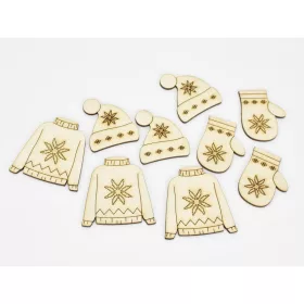 Natúr fa - Skandináv téli ruha szett 9db/csomag