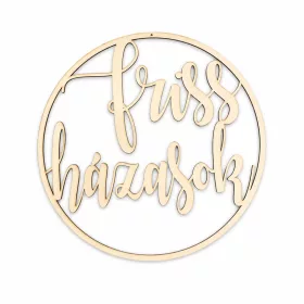   Natúr fa - "Friss házasok" felirat keretben  40cm