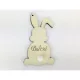 Húsvéti nyuszi egyedi gravírral krém 8,4x4,6 cm