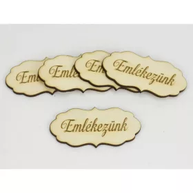 Natúr fa - "Emlékezünk" fodros tábla 5db/cs