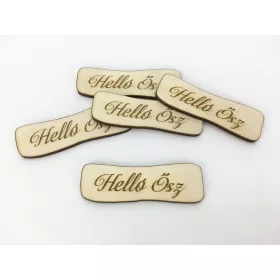   Natúr fa - " Helló Ősz" hullámos tábla 5db/csomag