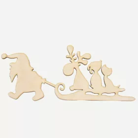 Natúr fa - Szánhúzó Mikulás alap