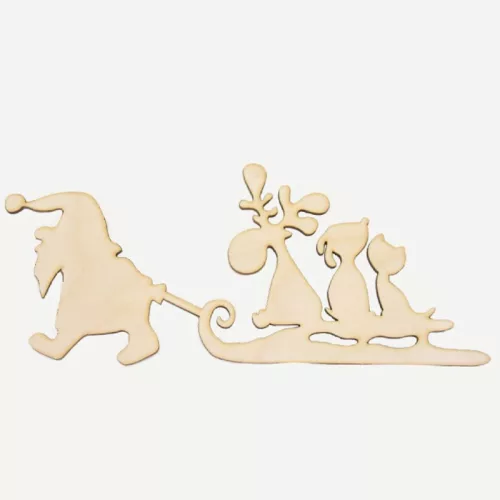 Natúr fa - Szánhúzó Mikulás alap