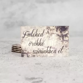 Nyomtatott dekorkarton - Emléked örökké..3db/cs
