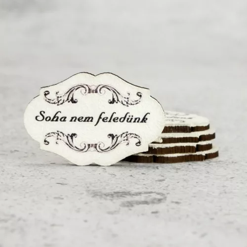 Nyomtatott dekorkarton - Soha nem feledünk 5db/cs