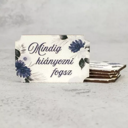 Nyomtatott dekorkarton - Mindig hiányozni fogsz 3db/cs