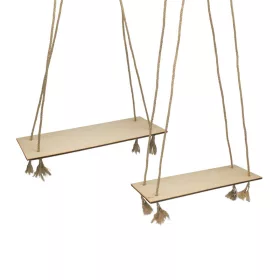 Dekor hinta - natúr 2db/szett kötéllel